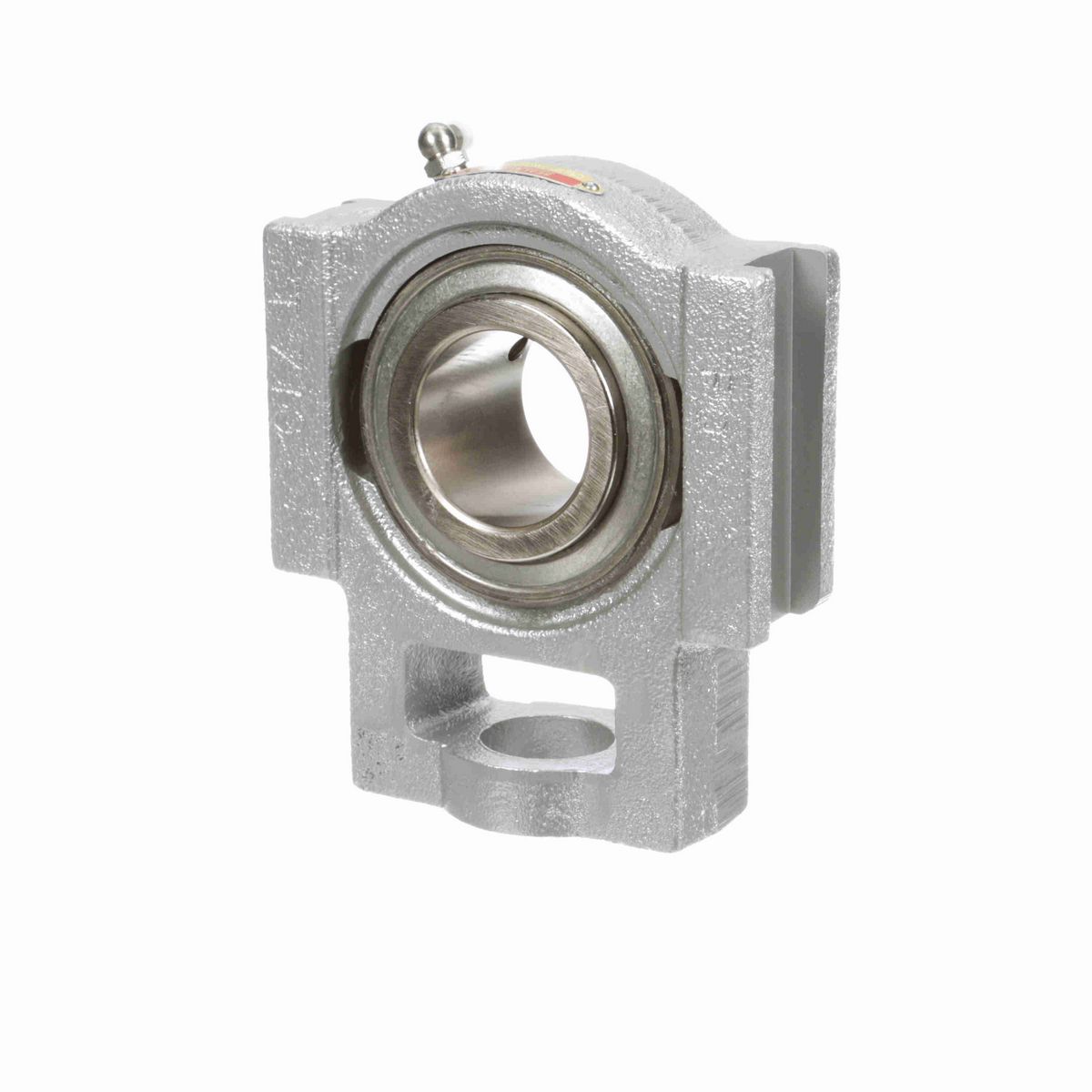 Sealmaster Mounted Flouropolymer Coated Cast Iron Wide Slot Take Up Ball Bearing - 52100 Bearing Steel, Phosphorus Nickel Coated - Setscrew Lock - Corrosion Resistant - CRSTF-PN32