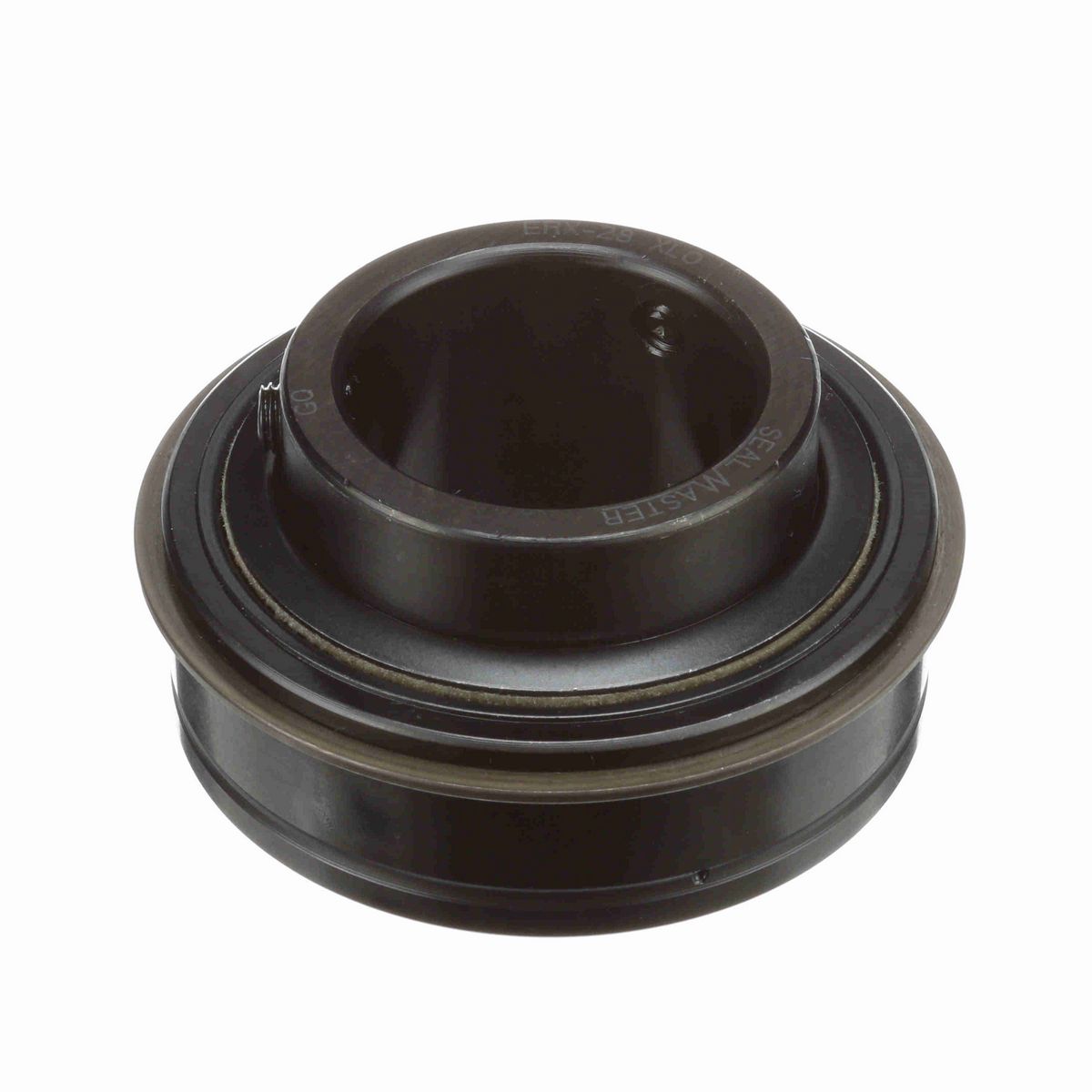 Sealmaster Mounted Insert Only Ball Bearing - 52100 Bearing Steel, Black Oxided - Setscrew Lock - Extra Low Drag - ERX-28 XLO