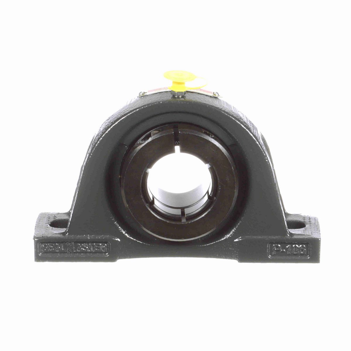 Sealmaster Mounted Cast Iron Two Bolt Pillow Block Ball Bearing - 52100 Bearing Steel, Black Oxided - Concentric Lock - NP-23TC