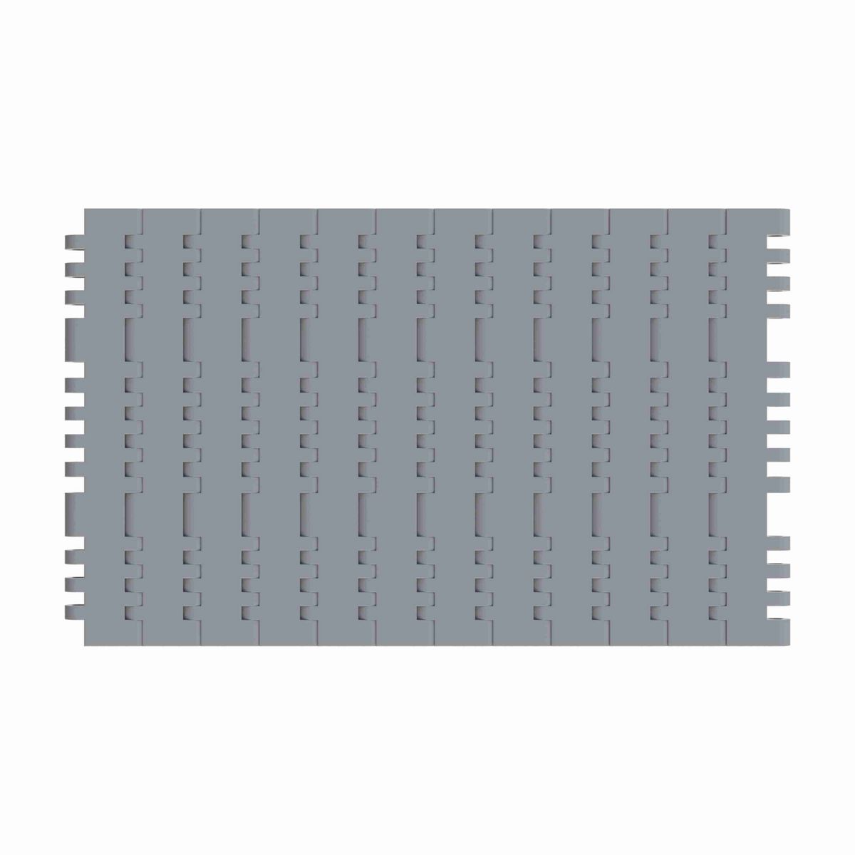 Rexnord 7705 Straight Running Solid Top, Material: Silver Platinum Series™ X, Width: 7.5in, Pitch: 1in - 10286166