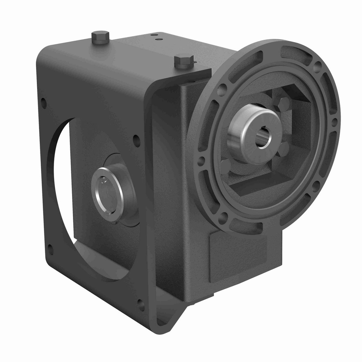 Hub City PowerCubeX Worm Gear Reducer Cast Iron Single-Reduction Worm Reducer - 266 60/1 L WR 56C 1.000