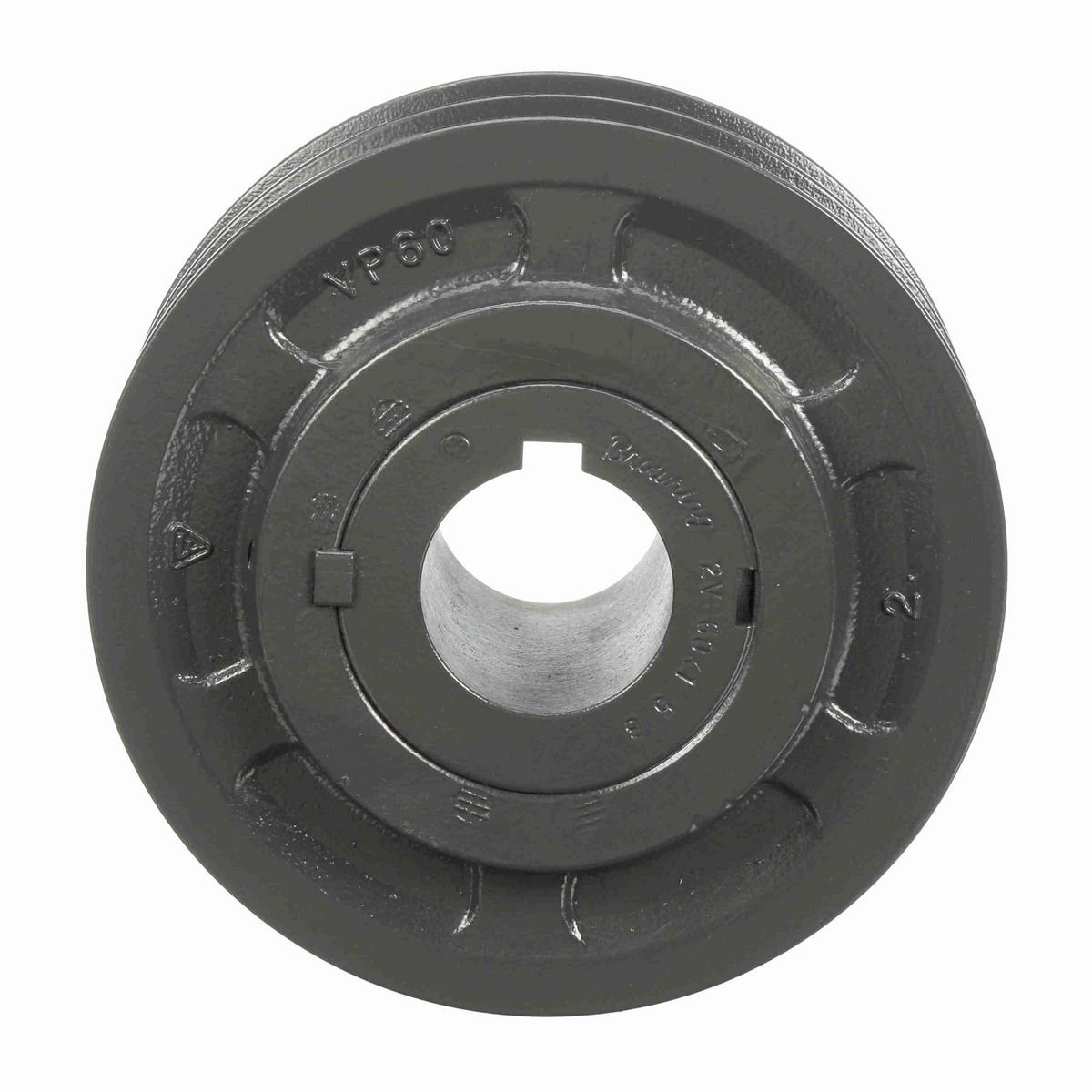 Browning 2 Groove Cast Iron Finish Bore FHP Variable Pitch Sheave - 2VP60X 1 5/8
