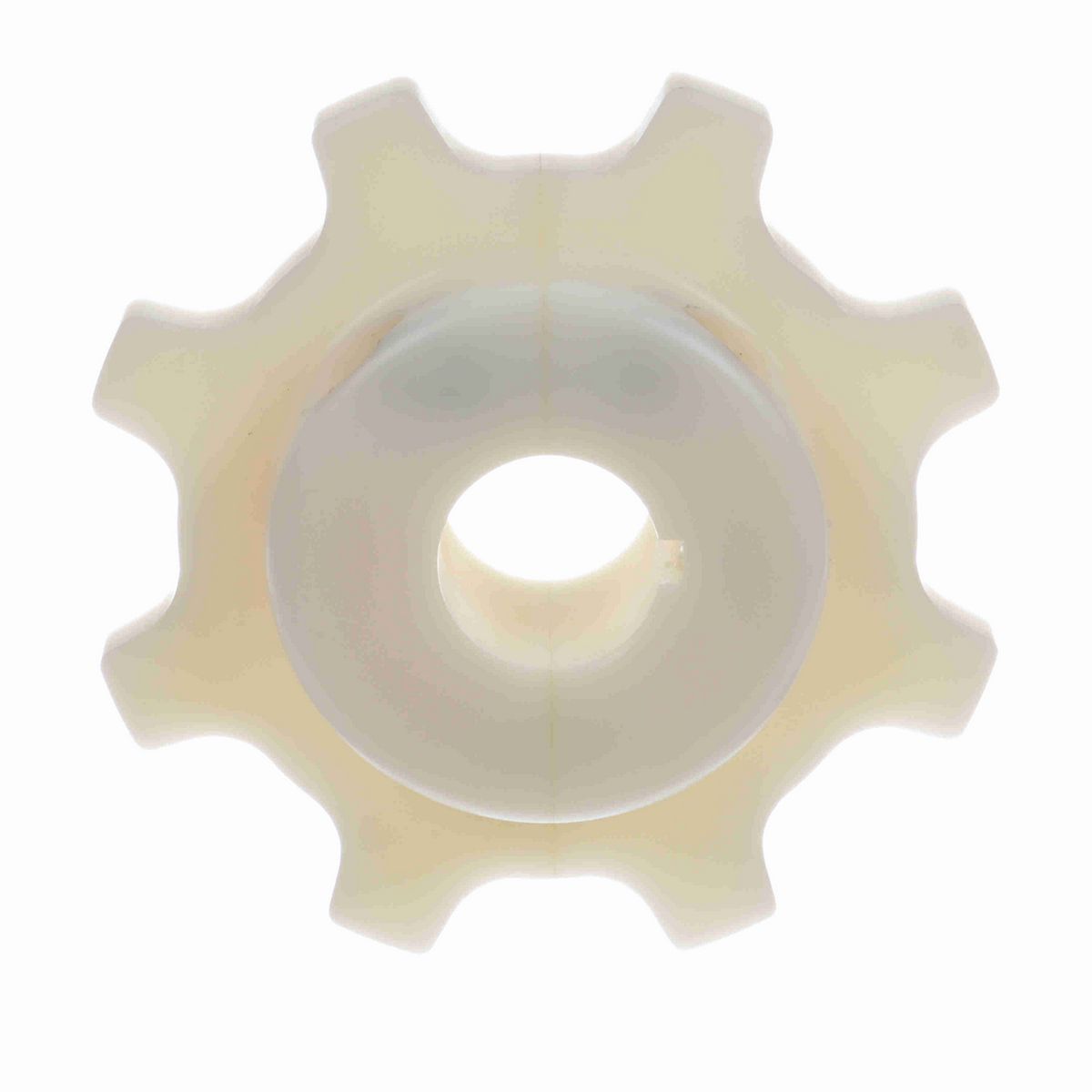 System Plast 1700 Series Split Machined Sprocket with 8 Teeth, a 1-1/4in Round Shaft-Ready Bore and Setscrew - 1700-8R1.25-DMS-SS