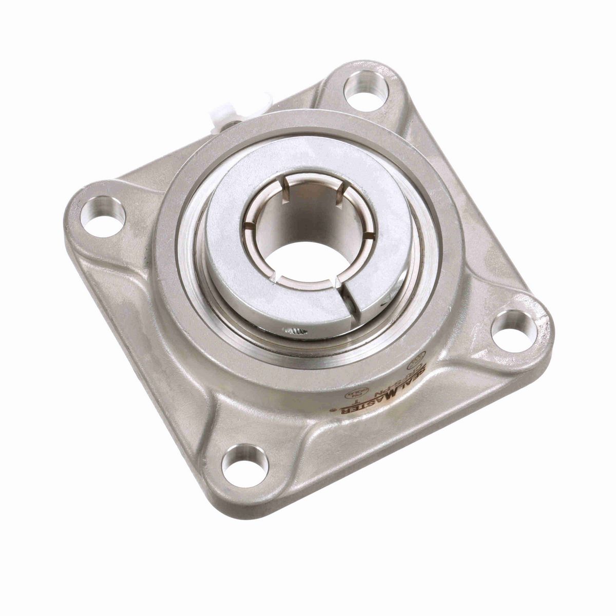 Sealmaster Mounted Stainless Steel Four Bolt Flange Ball Bearing - 52100 Bearing Steel, Phosphorus Nickel Coated - Concentric Lock - Corrosion Resistant - CRFS-PN32T