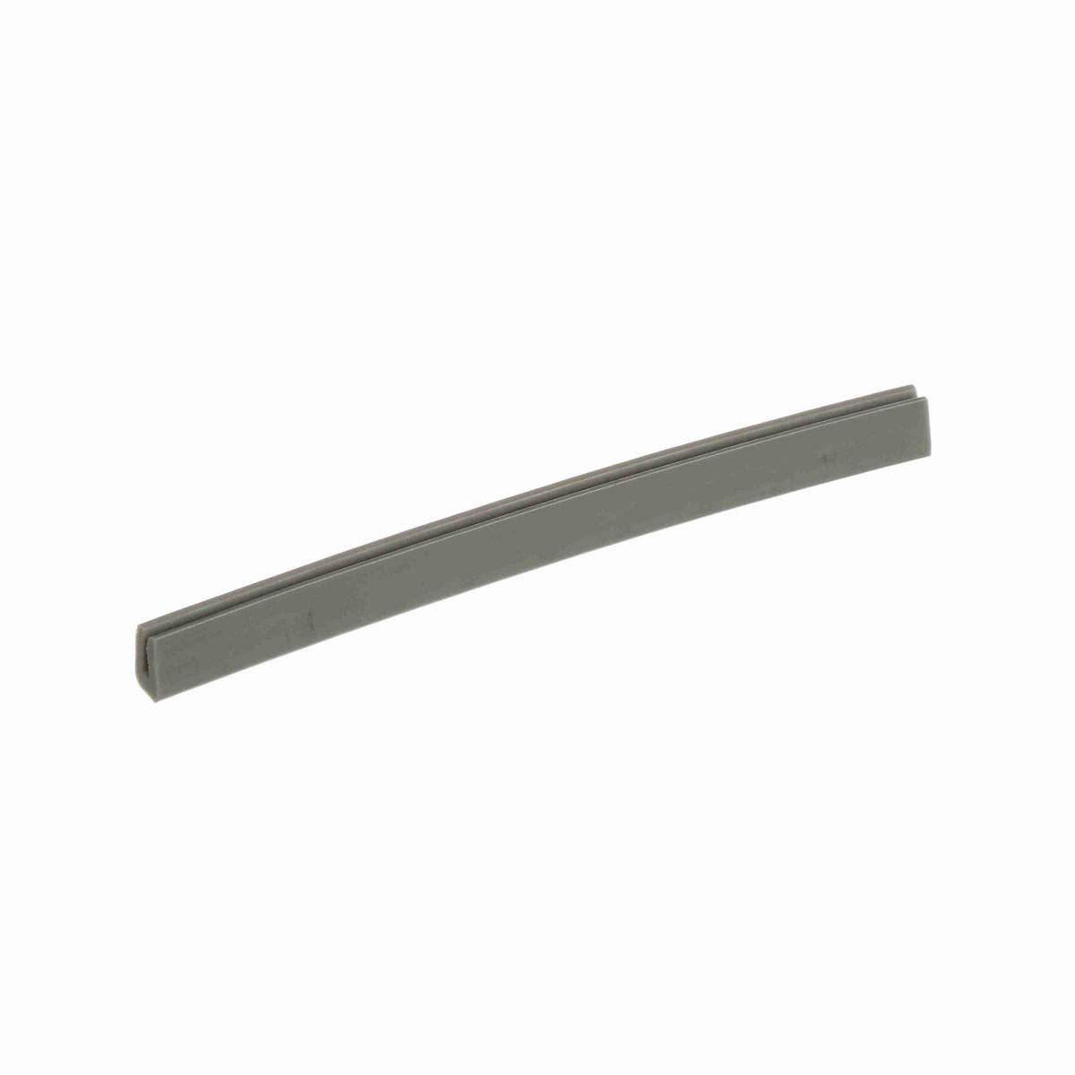 System Plast Bar Cap: 0.31"W X 0.5"H X 240"L Grey Nolu-S - VG-P18BC-NS-20