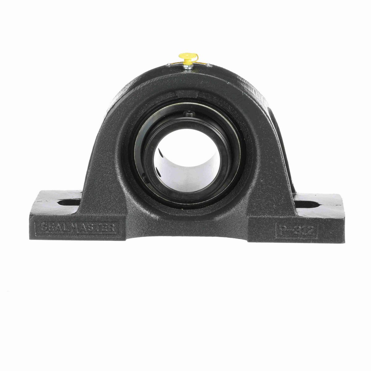 Sealmaster Mounted Cast Iron Two Bolt Pillow Block Ball Bearing - 52100 Bearing Steel, Black Oxided - Double Setscrew Lock - Air Handling Housing Fit, Noise Tested - MPD-43 CXU