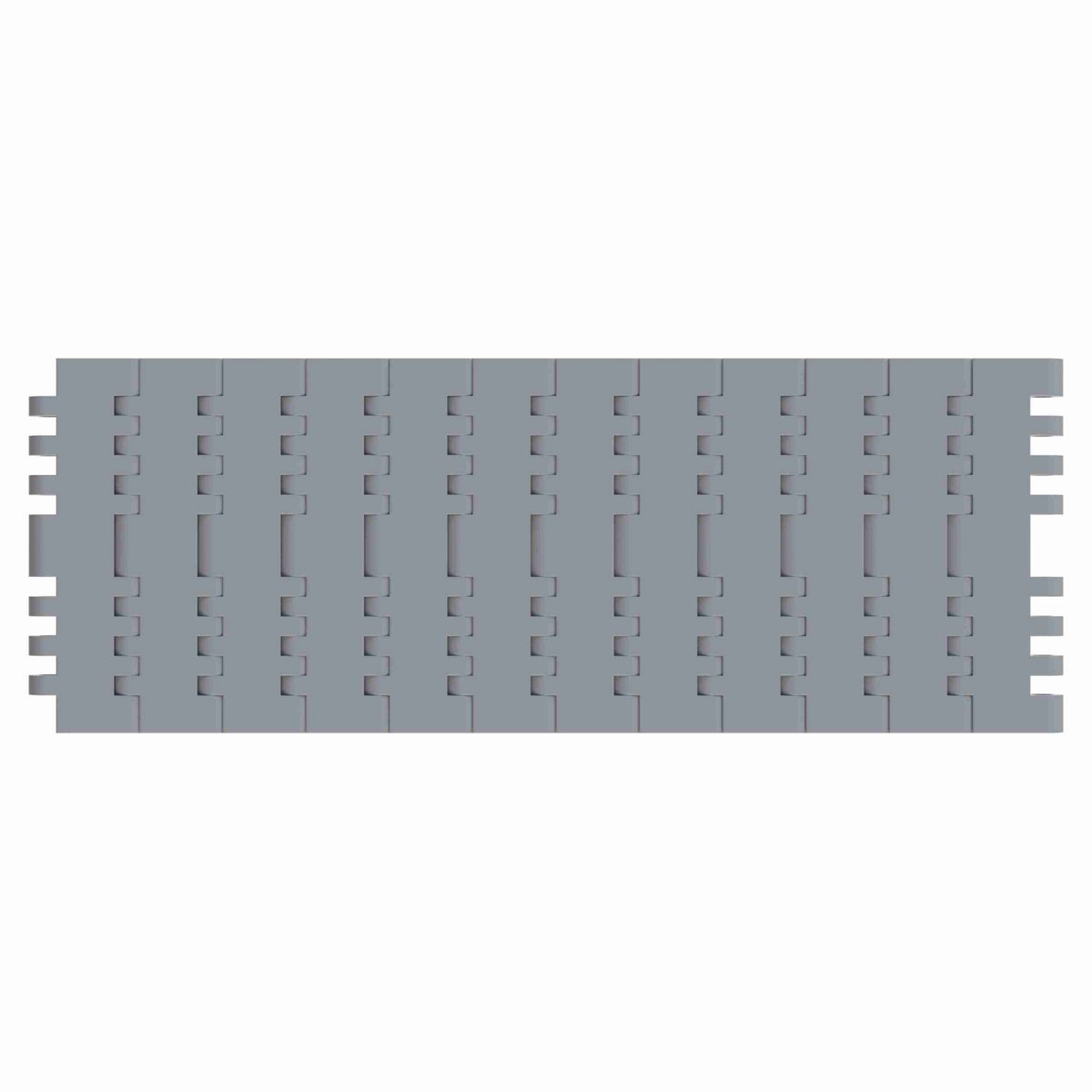 Rexnord 7705 Straight Running Solid Top, Material: Silver Platinum Series™ X, Width: 4.5in, Pitch: 1in - 10286170