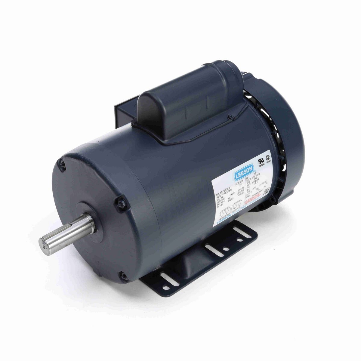 LEESON General Purpose Motor, 1.50 HP, 1 Ph, 60 Hz, 115/230 V, 3600 RPM, 143T Frame, TEFC - 120130.00