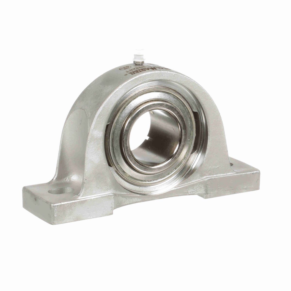 Sealmaster Mounted Stainless Steel Two Bolt Pillow Block Ball Bearing - 52100 Bearing Steel, Phosphorus Nickel Coated - Concentric Lock - Corrosion Resistant - CRPS-PN28T