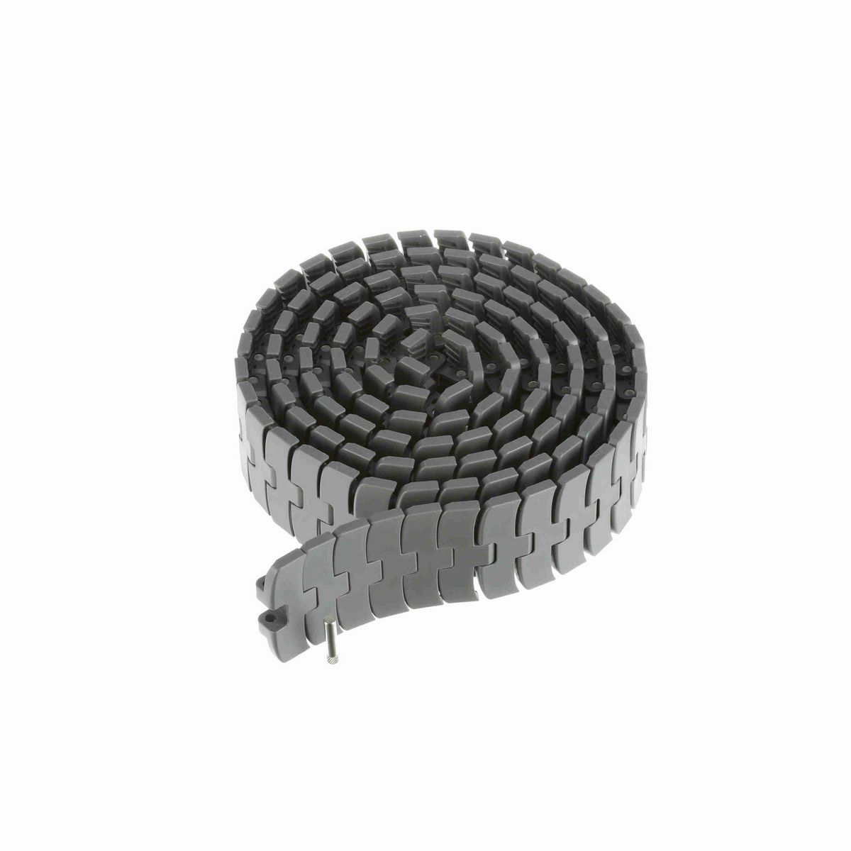 System Plast 2260FT-TAB Side-flexing Solid Top, Material: Gray Low Friction, Width: 3.3in, Pitch: 1in - LFG2260FT-M-K330