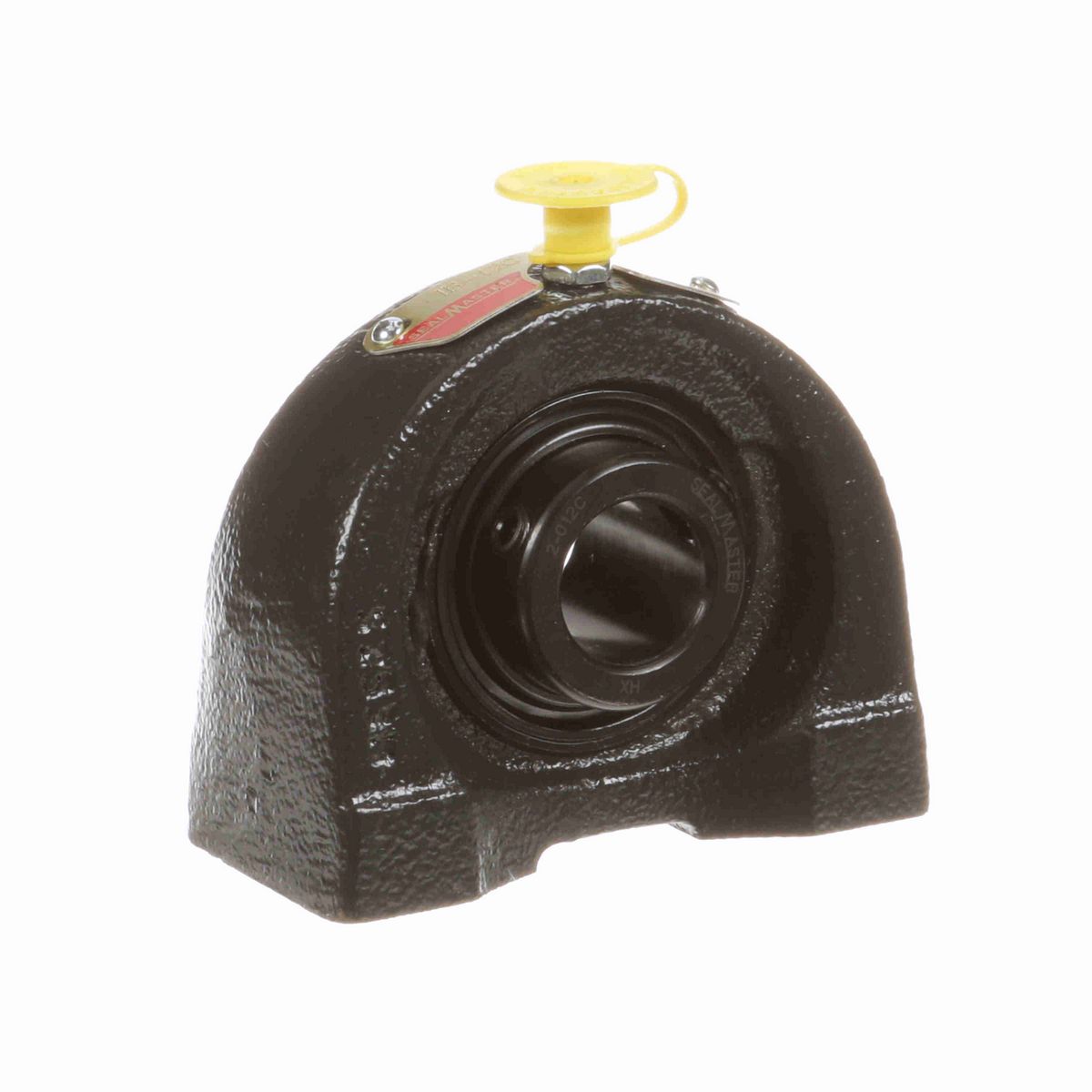 Sealmaster Mounted Cast Iron Tapped Base Pillow Block Ball Bearing - 52100 Bearing Steel, Black Oxided - Setscrew Lock - TB-12C