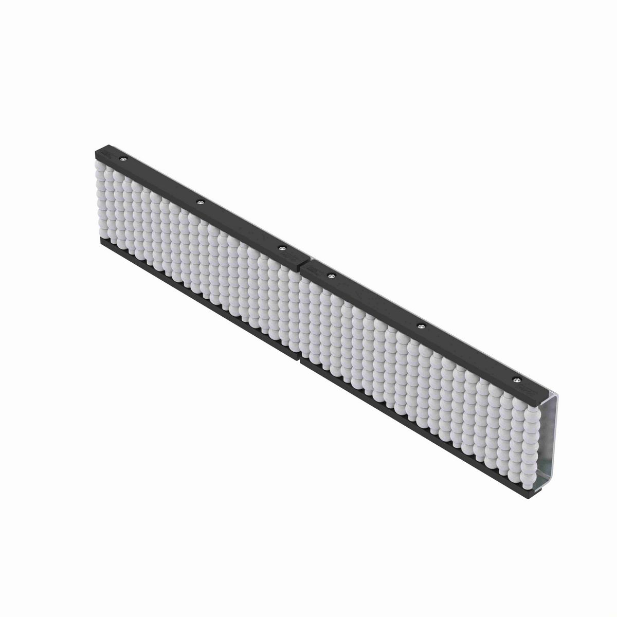 System Plast Beadwall: 1.4"W X 4.61"H X 84"L Beige Galvanized Steel - VG-684-PL-4-07