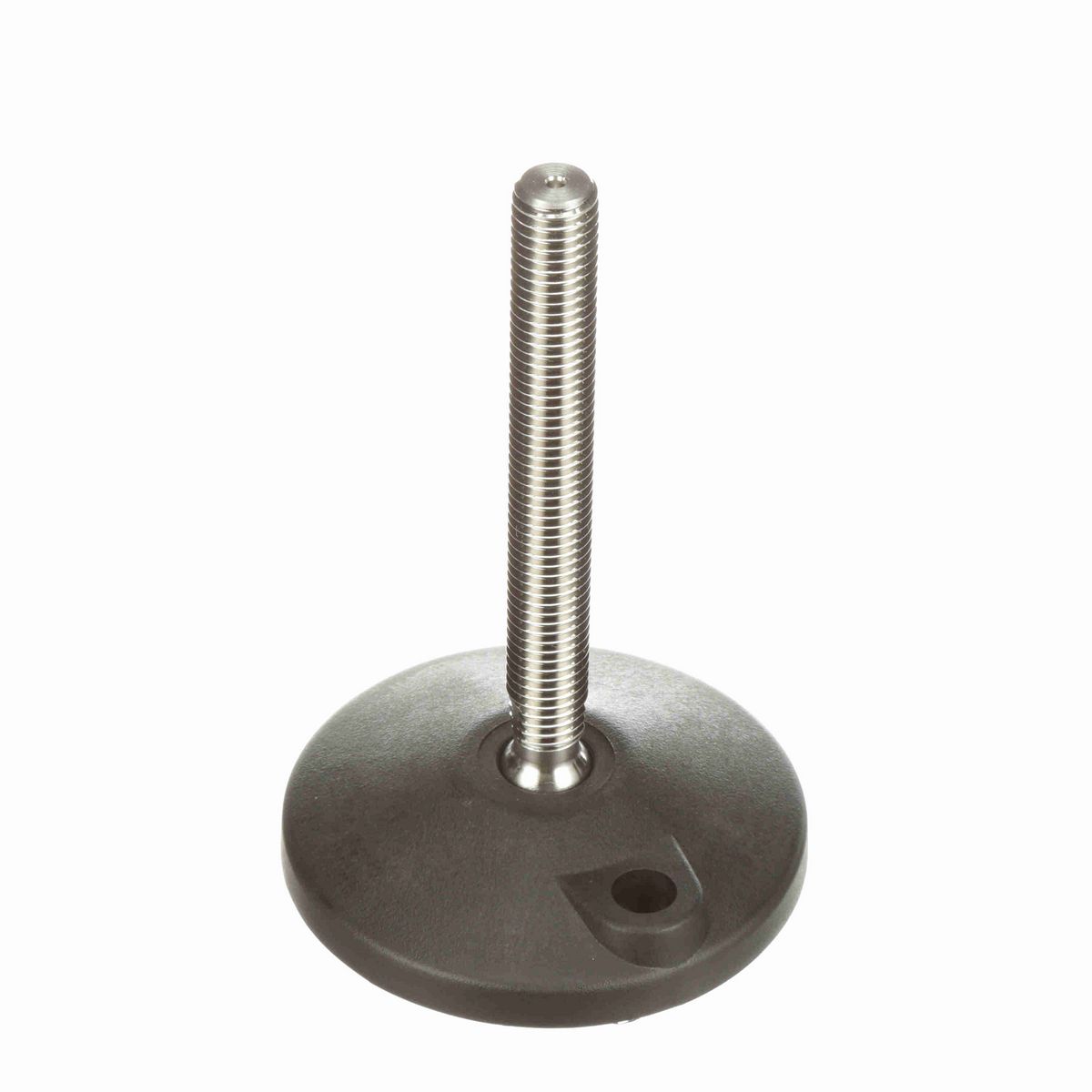 System Plast Fixed Plastic Leveler; Series: VG-511, Base Diameter: 4, Spindle Length: 4.6-in, Thread: 5/8-11 - VG-511-03-S58-L5T