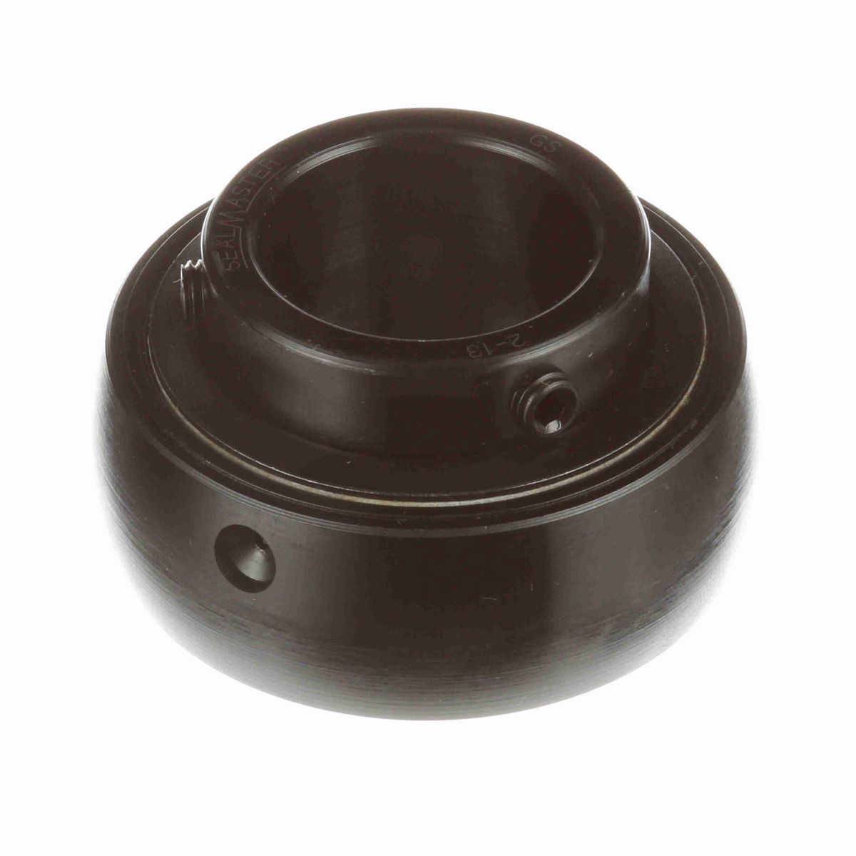 Sealmaster Mounted Insert Only Ball Bearing - 52100 Bearing Steel, Black Oxided - Setscrew Lock - 2-13