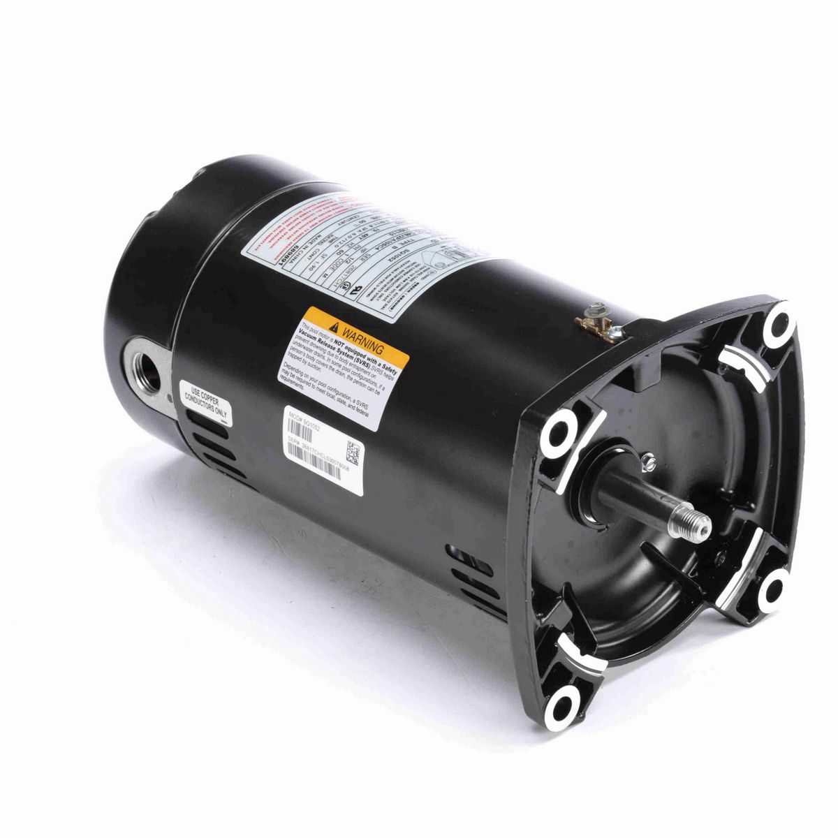 Century Pool Pump Motor, 1/2 HP, 1 Ph, 60 Hz, 230/115 V, 3600 RPM, 48Y Frame, ODP - SQ1052