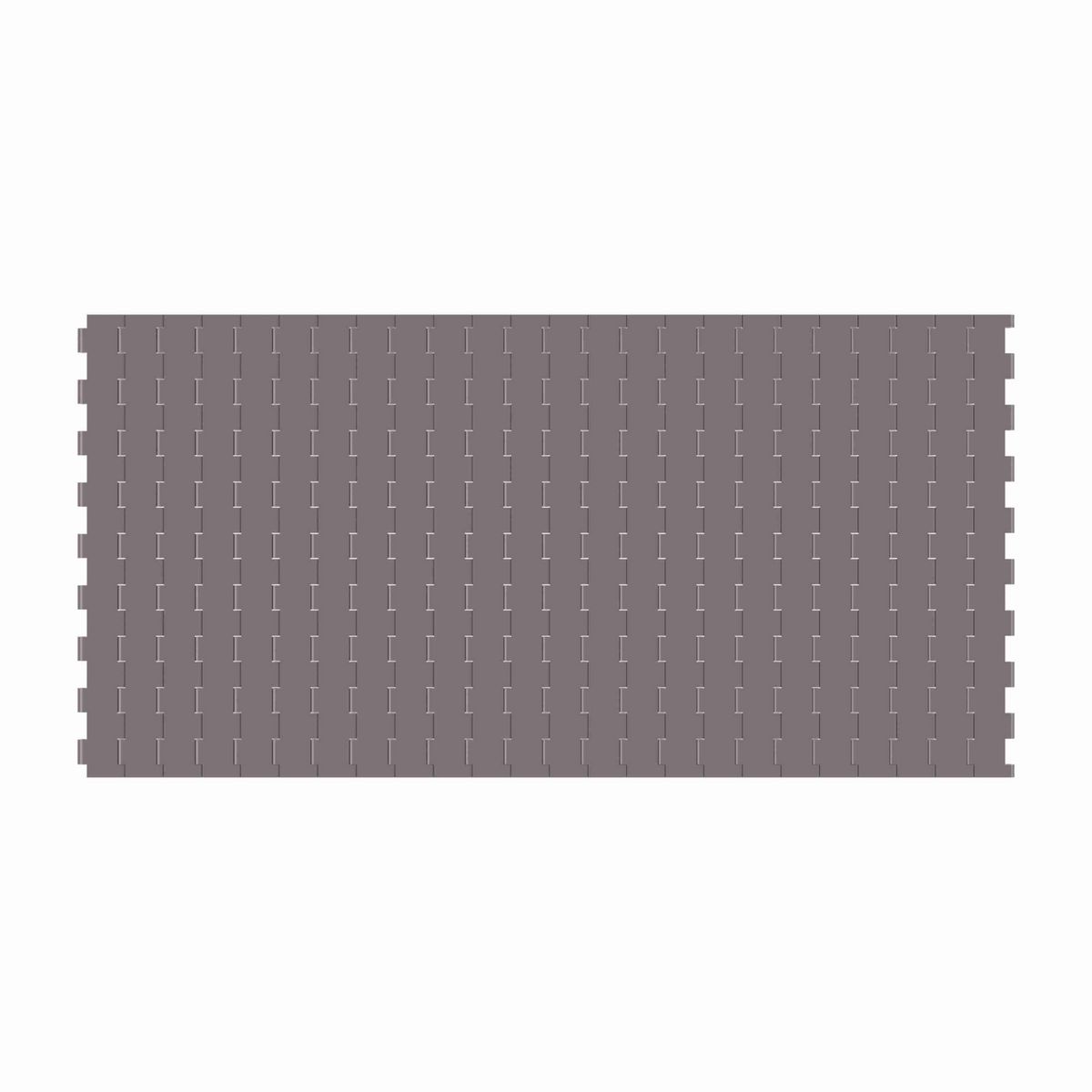 Rexnord 5705 Straight Running Solid Top, Material: Brown High Performance, Width: 12in, Pitch: 1.5in - HP5705-12