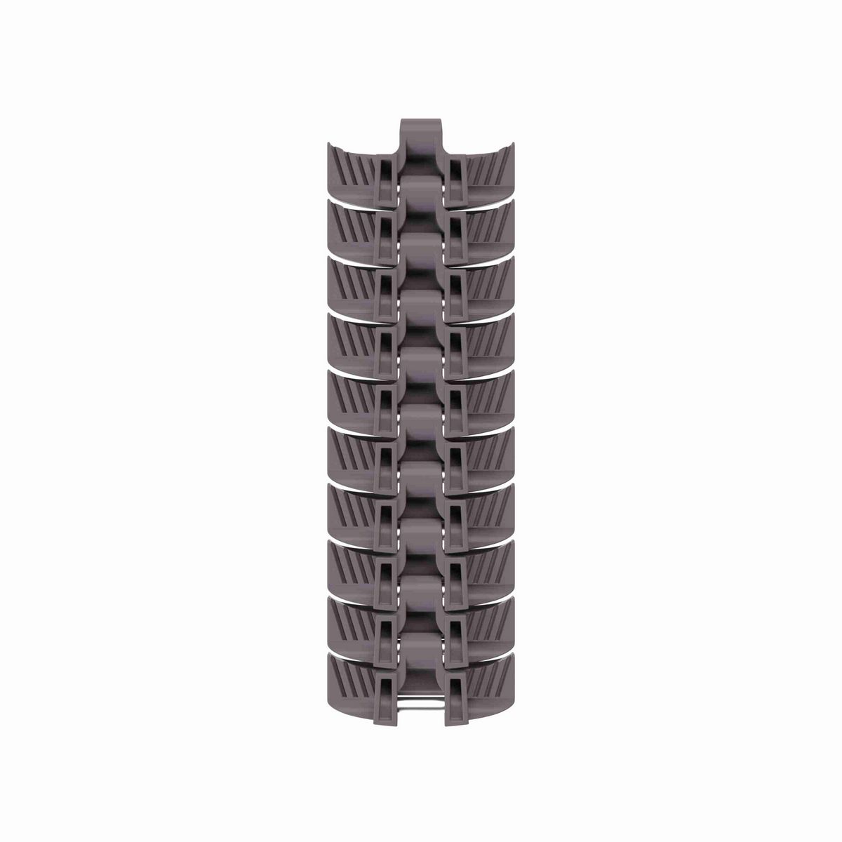 Rexnord 1060 FTM Side-flexing Solid Top, Material: Brown High Performance, Width: 3.3in, Pitch: 1in - 749.10.09
