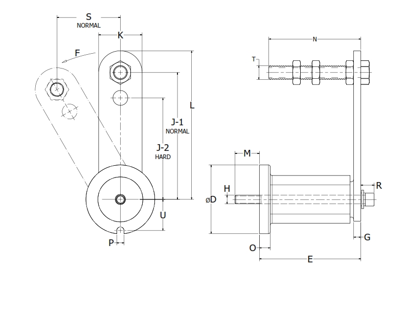 RunRight® Inch (Imperial) Tensioners - Type RT F (Front Mount) Timken 68514453273