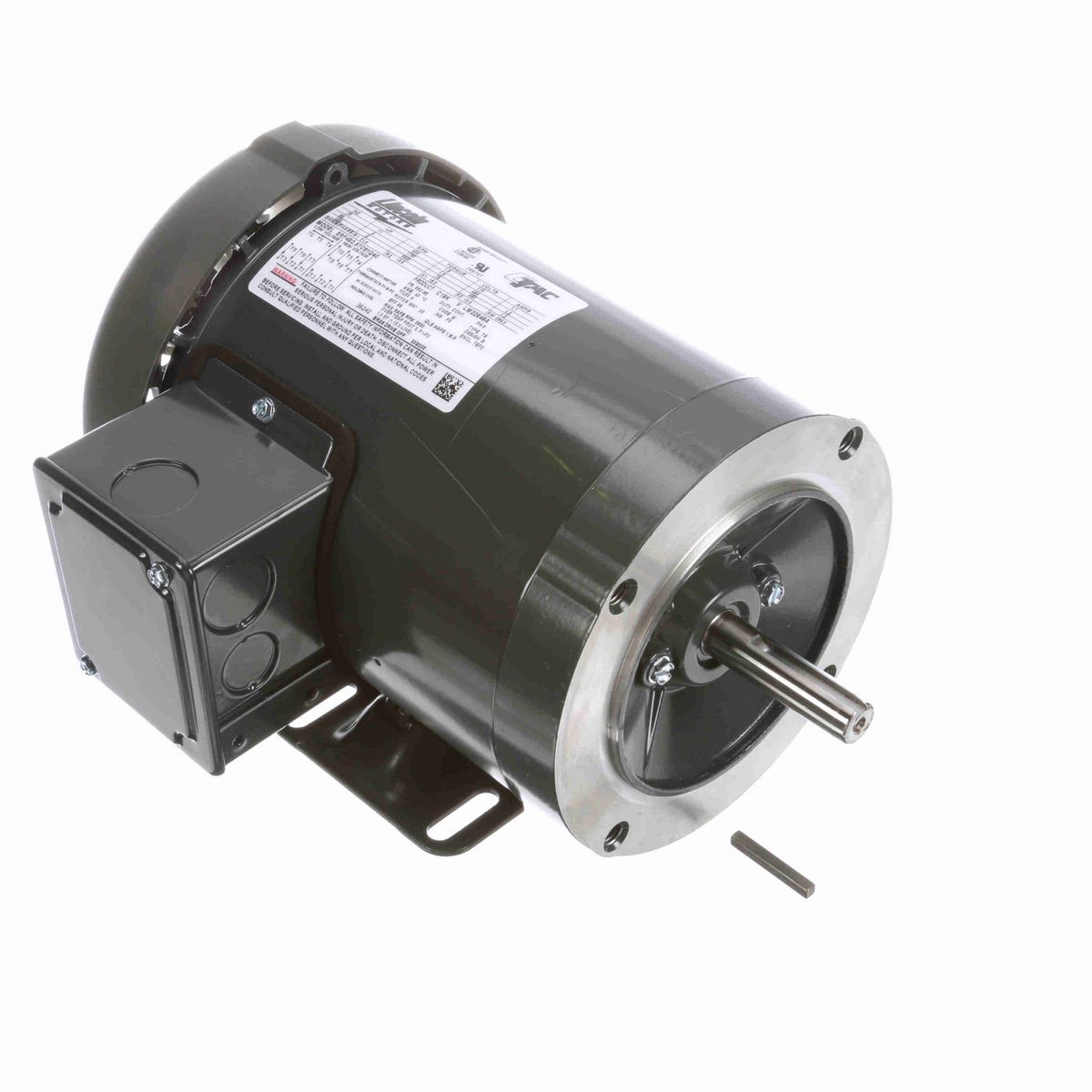LEESON Speed Ratio Motor, 0.50 HP, 3 Ph, 60 Hz, 230/460 V, 1800 RPM, 56C Frame, TEFC - LM22649