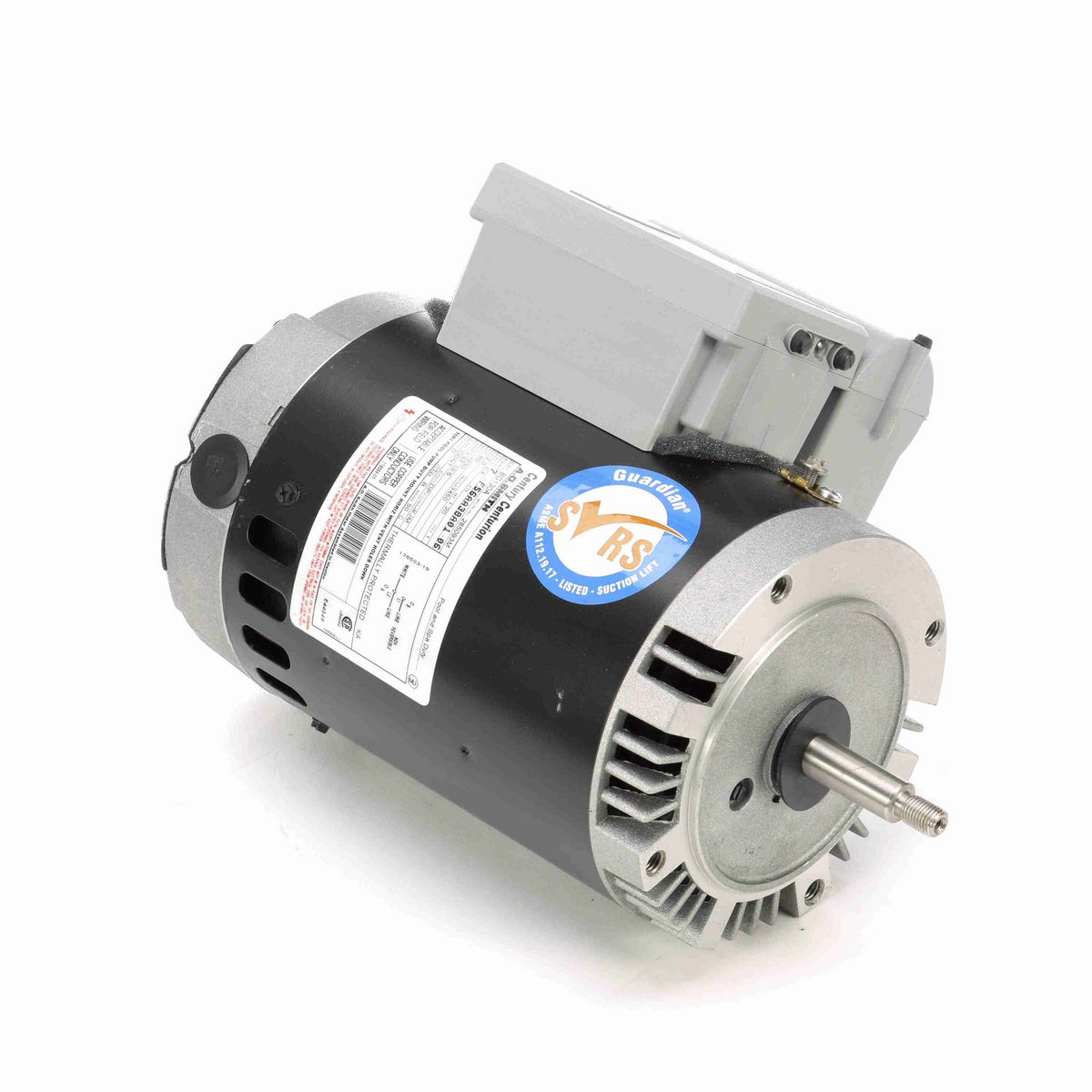 Century Guardian ® Motors Pool Pump Motor, 2.0 HP, 1 Ph, 60 Hz, 230 V, 3600 RPM, X56J Frame, DP - BG130A