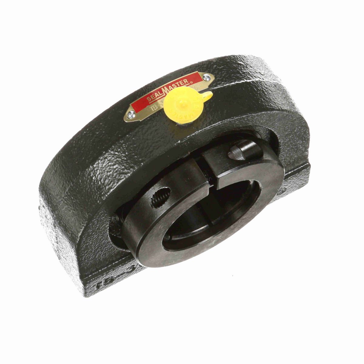 Sealmaster Mounted Cast Iron Tapped Base Pillow Block Ball Bearing - 52100 Bearing Steel, Black Oxided - Concentric Lock - TB-31TC
