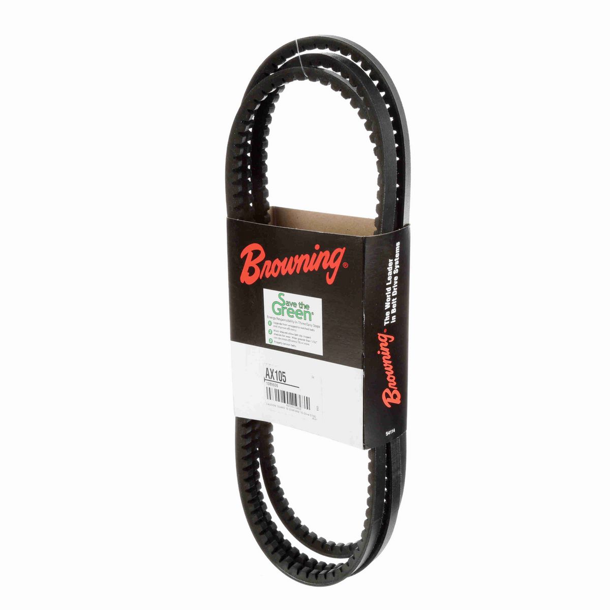 Browning EPDM Notched Belt 98% Efficient - AX105