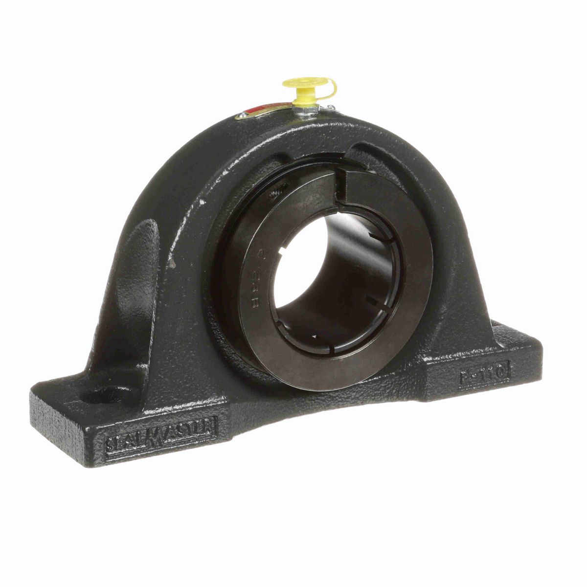 Sealmaster Mounted Cast Iron Two Bolt Low Base Pillow Block Ball Bearing - 52100 Bearing Steel, Black Oxided - Concentric Lock - NPL-35T