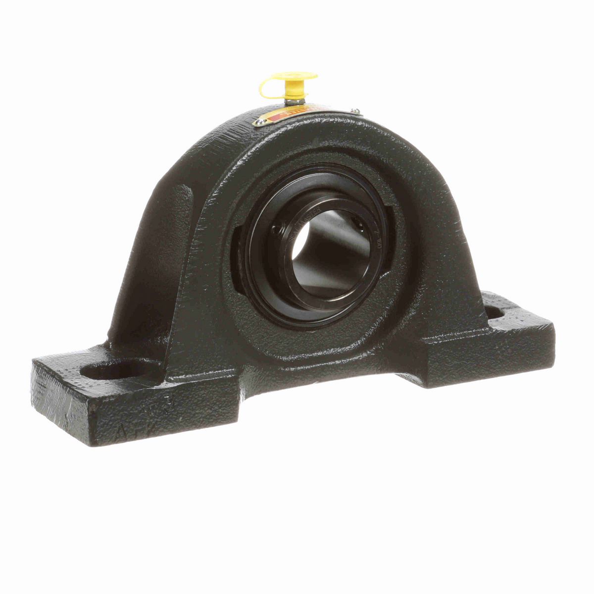 Sealmaster Mounted Cast Iron Two Bolt Pillow Block Ball Bearing - 52100 Bearing Steel, Black Oxided - Double Setscrew Lock - SPD-22