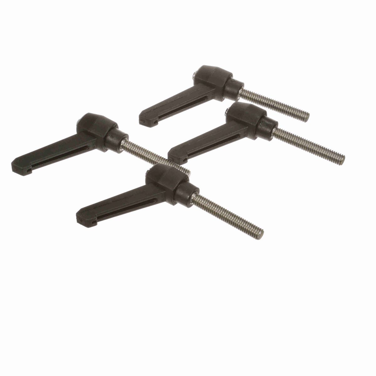 System Plast Ratchet Handle (Male); Thread: 5/16-18, Handle Length: 2.16-in Stud Length: 1.97-in, Color: Black - RH-20-BK-MS51618-50