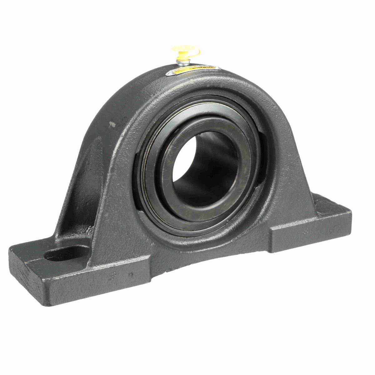 Sealmaster Mounted Cast Iron Two Bolt Pillow Block Ball Bearing - 52100 Bearing Steel, Black Oxided - Setscrew Lock - Air Handling Housing Fit, Noise Tested - SPM-39 CXU
