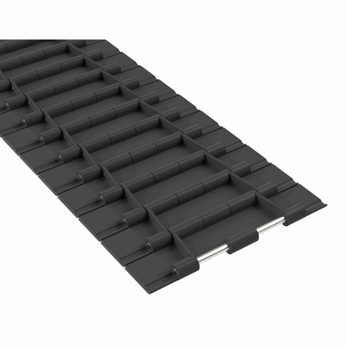 Rexnord 821 Straight Running Solid Top, Material: Black Wear Resistant, Width: 7.5in, Pitch: 1.5in - 81406951