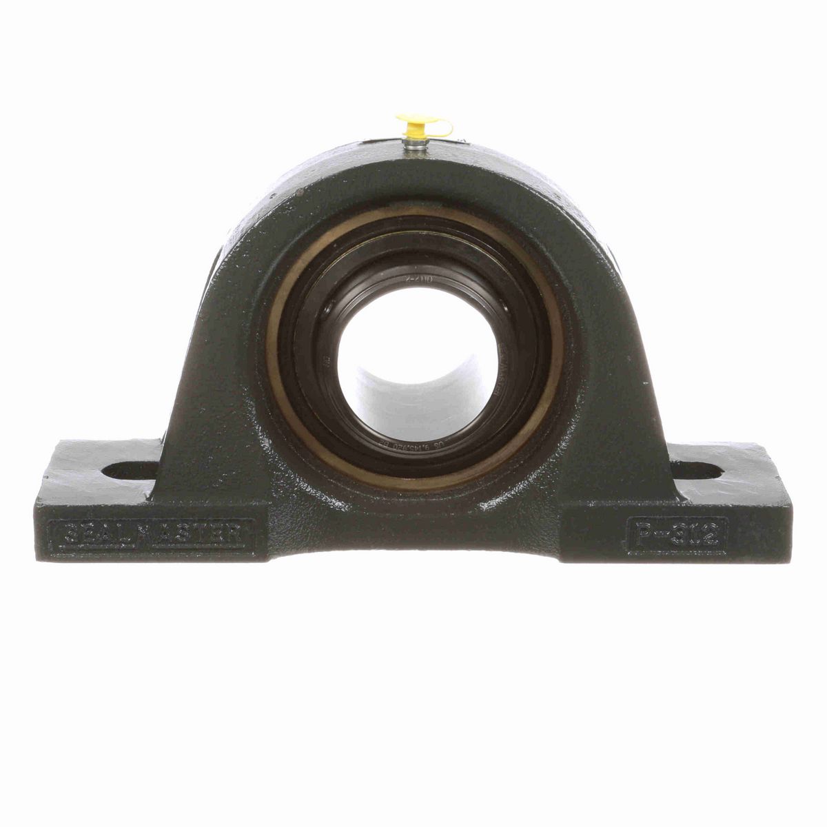 Sealmaster Mounted Cast Iron Two Bolt Pillow Block Ball Bearing - 52100 Bearing Steel, Black Oxided - Double Setscrew Lock - Air Handling Housing Fit, Noise Tested - EMPD-43 CXU