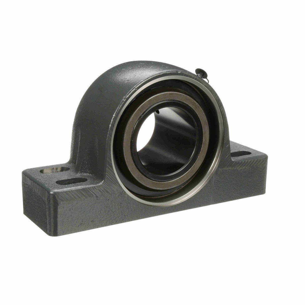 Sealmaster Mounted Cast Iron Four Bolt Pillow Block Spherical Roller - 52100 Bearing Steel, Black Oxided - Collar Mount Lock - USRBF5000-307-C