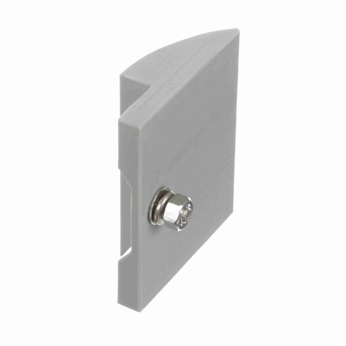 System Plast Nose/Side Plow: 3.7"W X 1"H X 3.5"L White UHMW-PE - VG-687SP-3.3