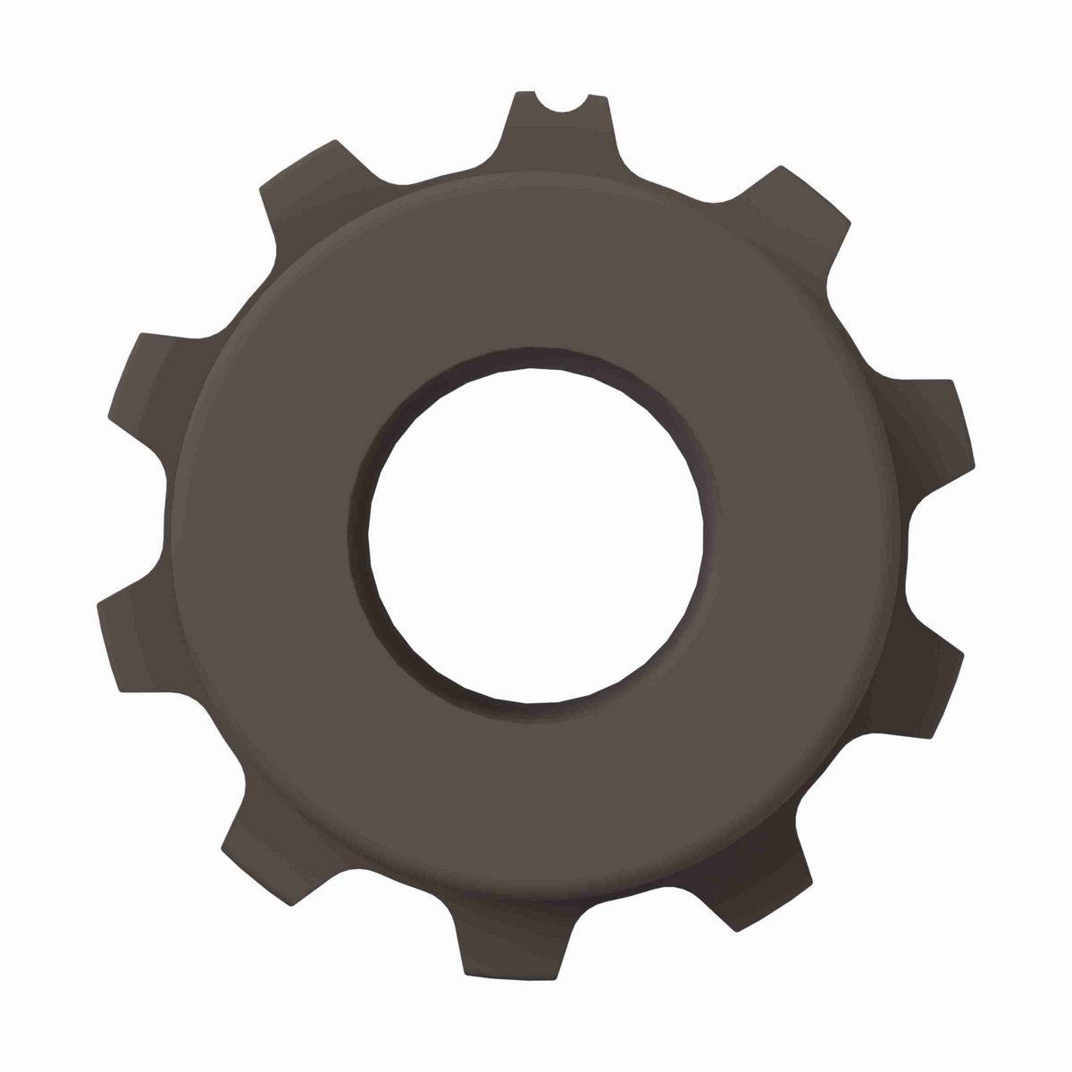 Rexnord 5930 Series Solid One Piece Molded Acetal Sprocket with 10 Teeth and 1in Round Idler Bore - 114-811-4