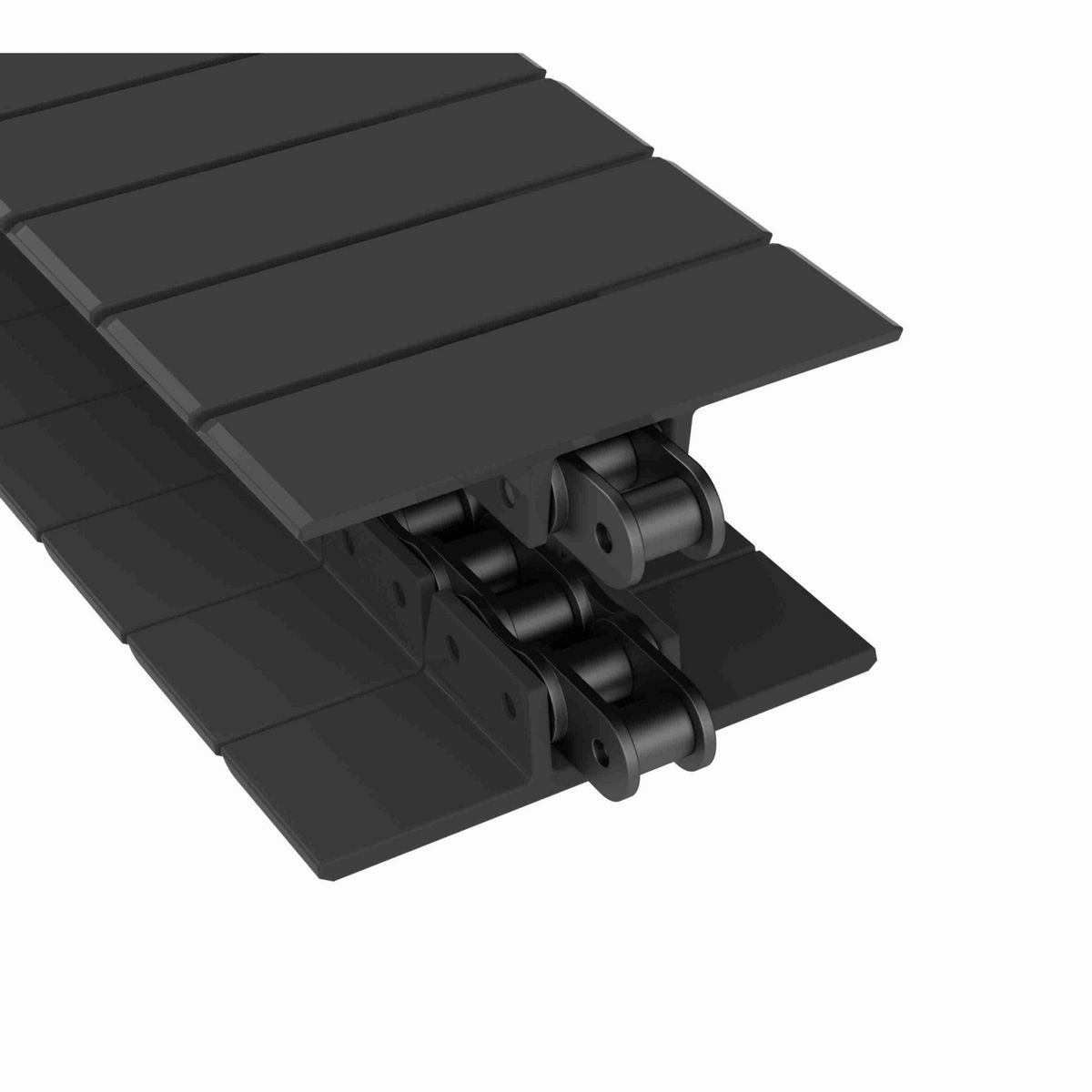 Rexnord 963 Straight Running Solid Top, Material: Black Wear Resistant, Width: 4.5in, Pitch: 1.5in - 81412482