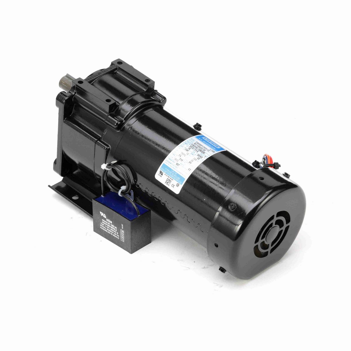 LEESON Parallel Shaft Gearmotor, 0.16 HP, 1 Ph, 60 Hz, 110 V, 40 RPM, 38 Frame, TEFC - M1145032.00