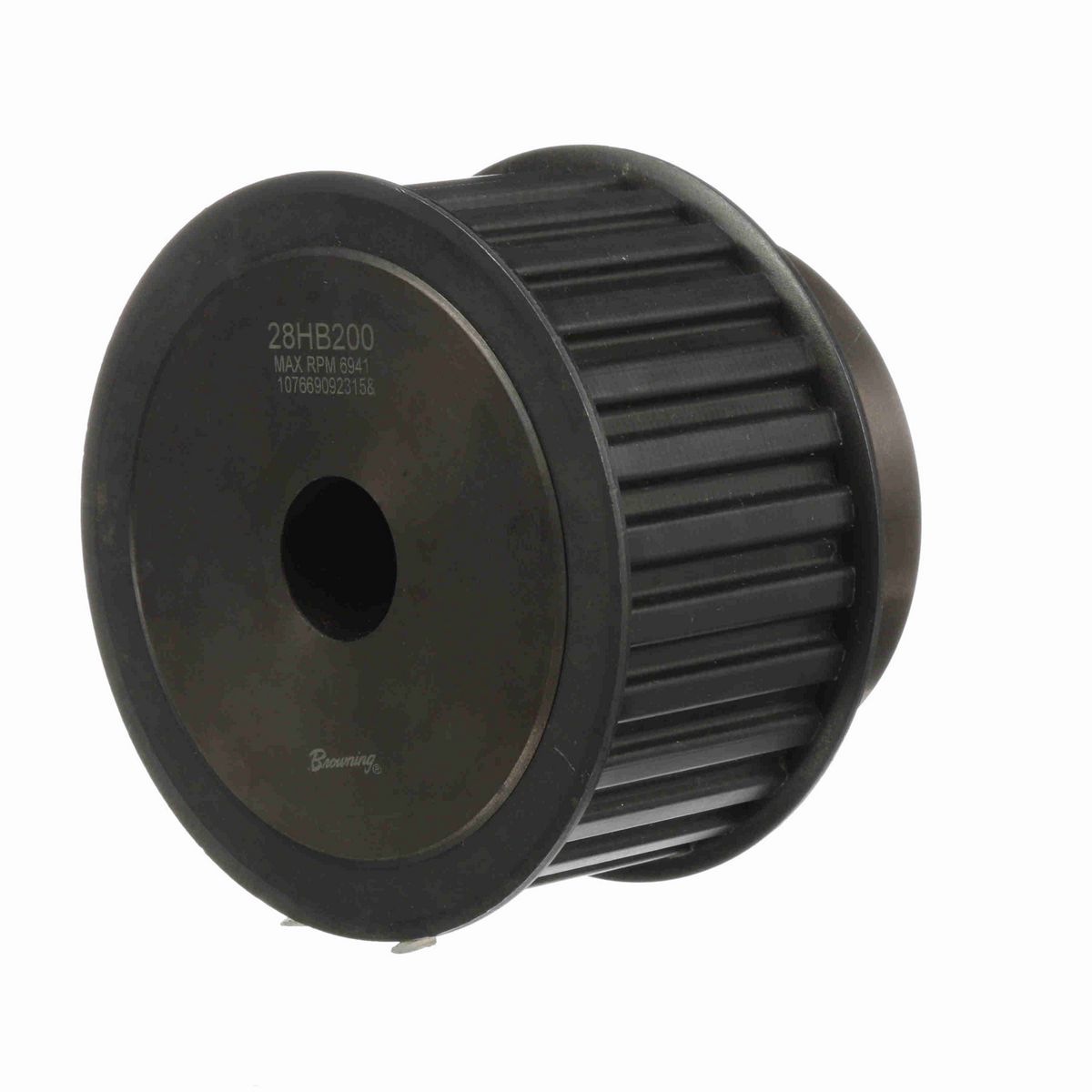 Browning Steel Rough Bore Gearbelt Pulley - 28HB200