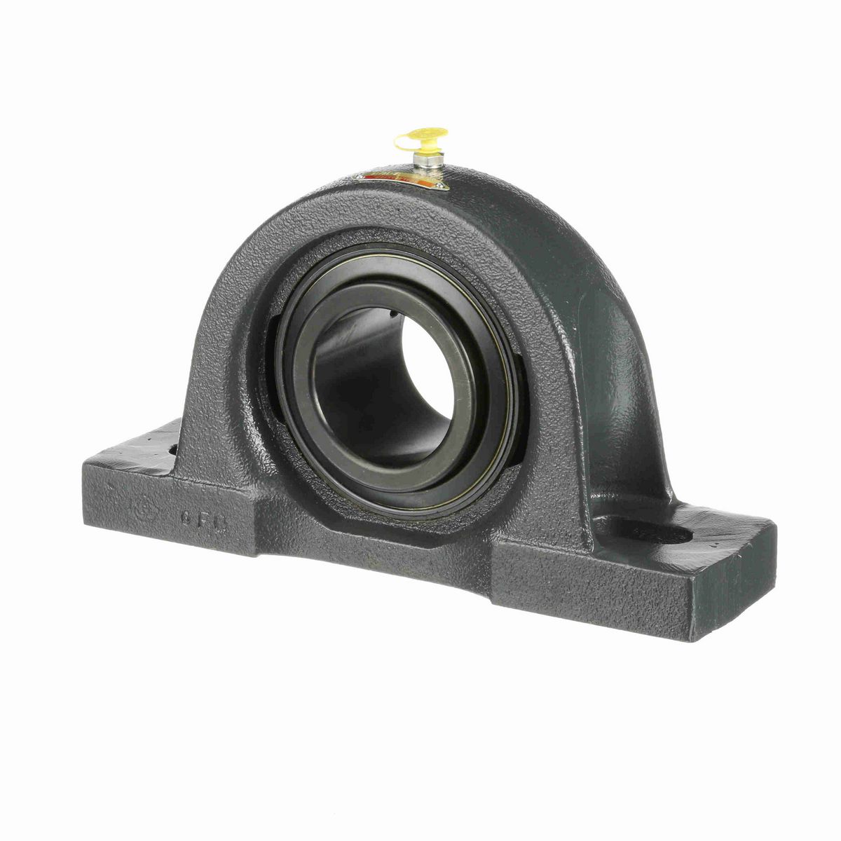 Sealmaster Mounted Cast Iron Two Bolt Pillow Block Ball Bearing - 52100 Bearing Steel, Black Oxided - Setscrew Lock - MP-47