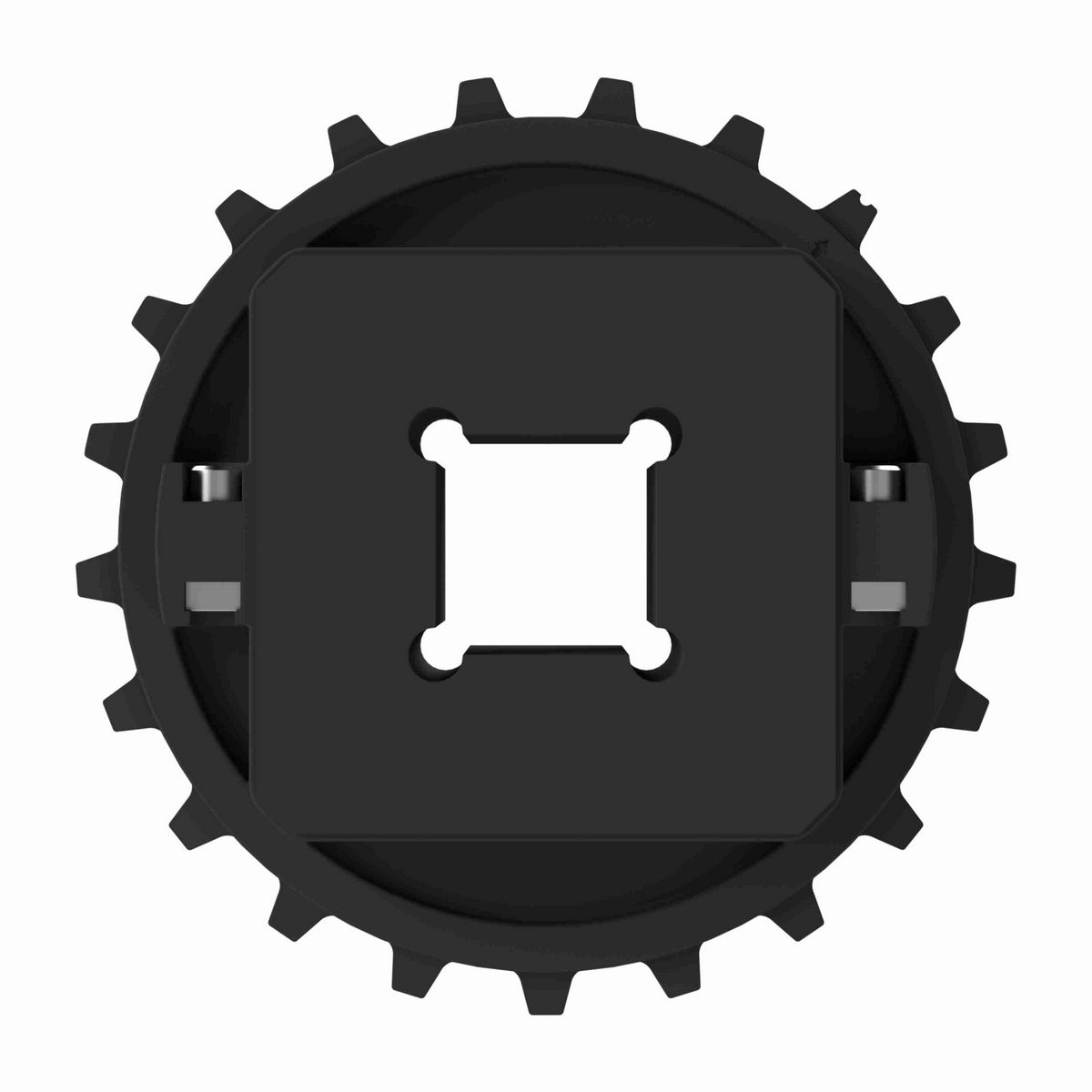 Rexnord 7700 Series Split Molded Nylon Sprocket with 21 Teeth and a 1-1/2in Square Bore - 614-126-1