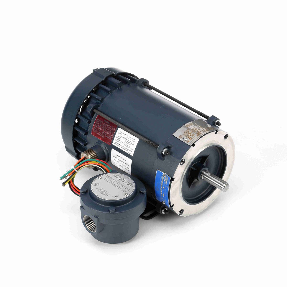 LEESON Explosion Proof Motor, 0.33 HP, 1 Ph, 60 Hz, 115/208-230 V, 1800 RPM, 56C Frame, EPFC - 116606.00