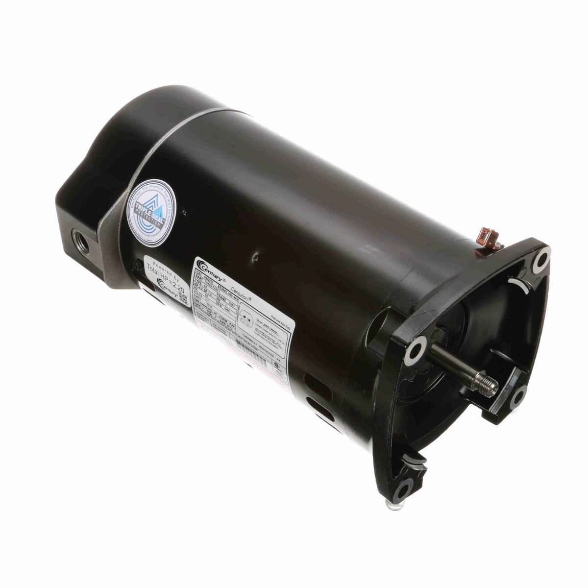 Century Pool Pump Motor, 2.2 HP, 1 Ph, 60 Hz, 230 V, 3600 RPM, Y56Y Frame, DP - HBQ220