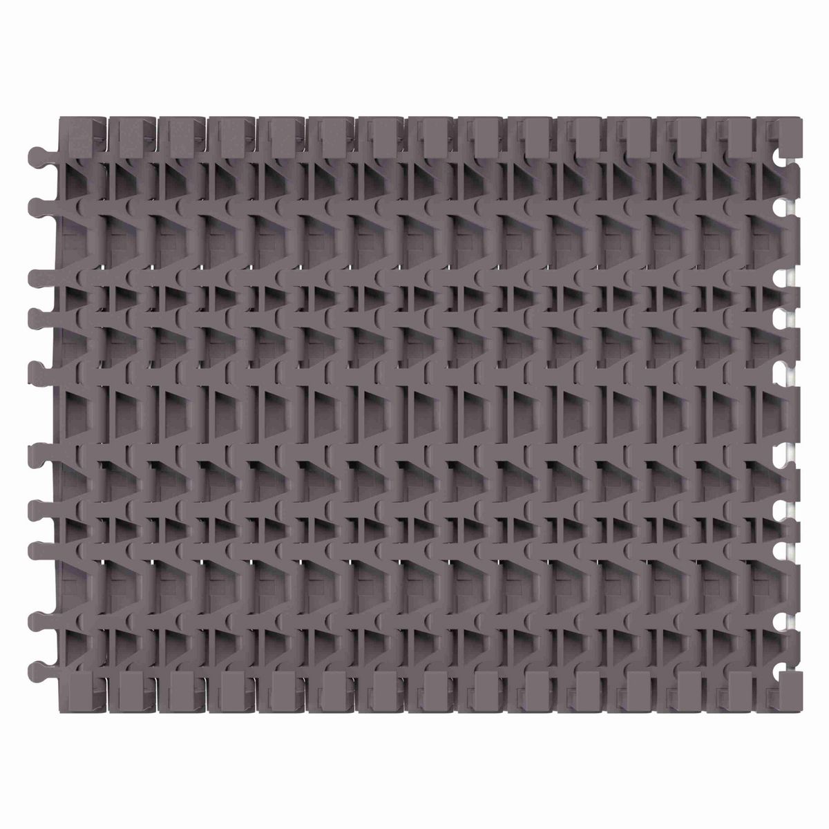 Rexnord 7956TAB Side-flexing Flush Grid, Material: Brown High Performance, Width: 15in, Pitch: 1.25in - 81450281