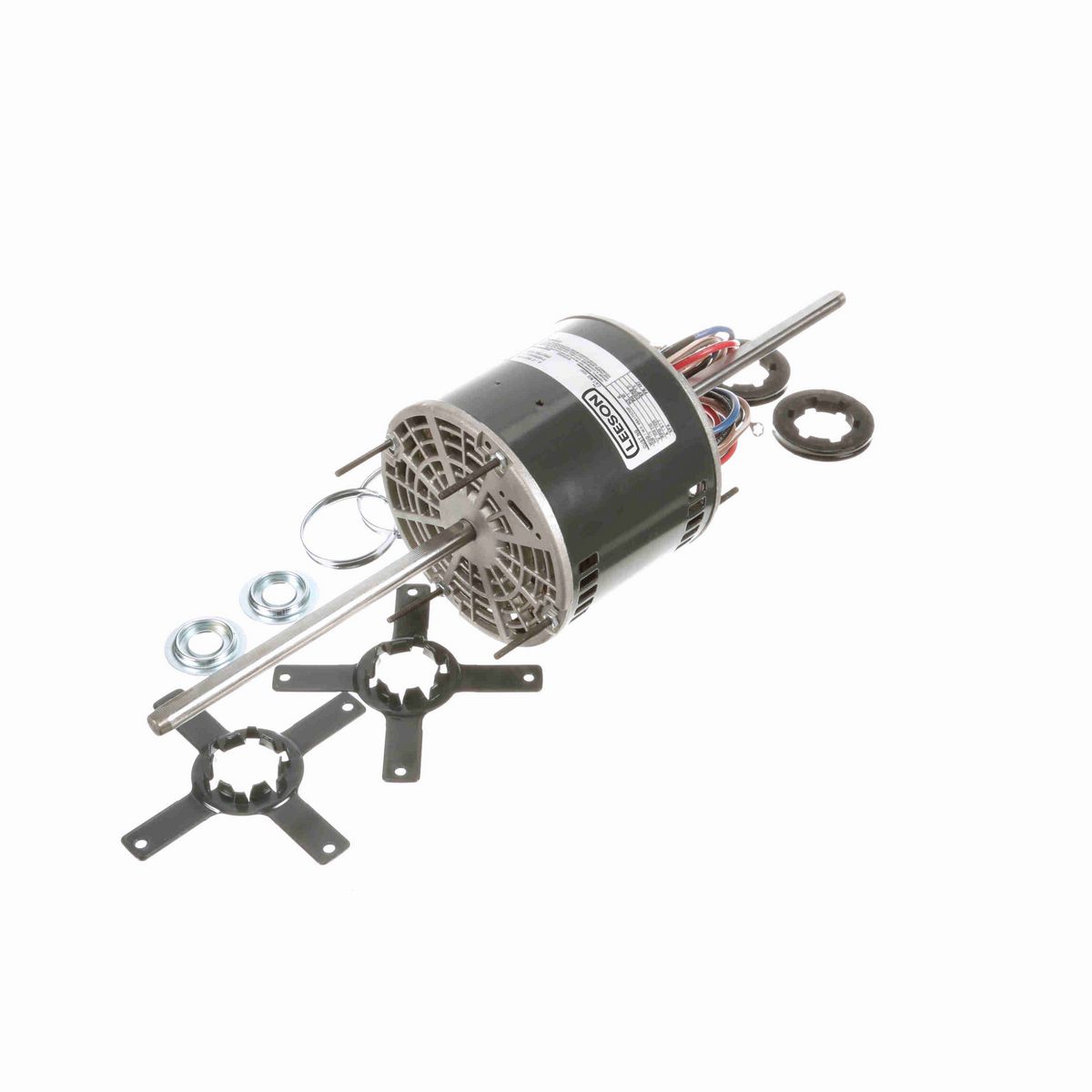 LEESON Fan and Blower Motor, 0.33 HP, 1 Ph, 60 Hz, 208-230 V, 1800 RPM, 48Z Frame, OAO - X041