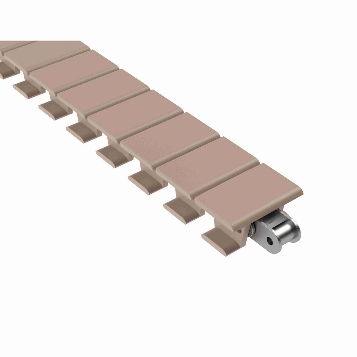 Rexnord 1863TAB Side-flexing Solid Top, Material: Tan Low Friction, Width: 2.25in, Pitch: 1.5in - LF1863TK2.25