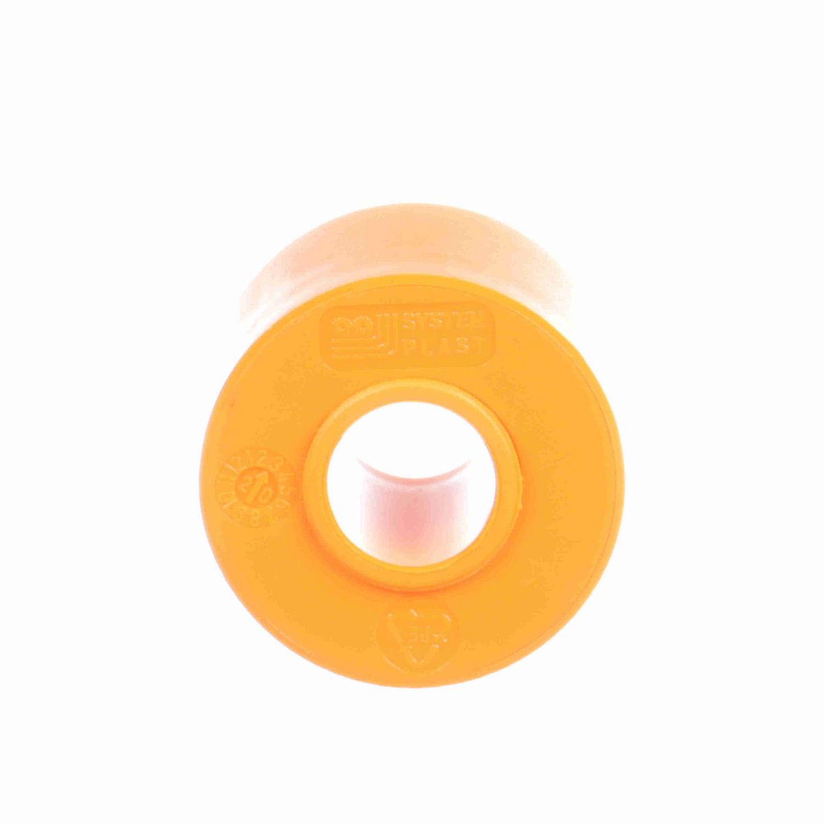 System Plast Return Roller; OD: 50-mm, Shaft Dia: -mm, Length: 41-mm, Color: Orange - R15-75-50