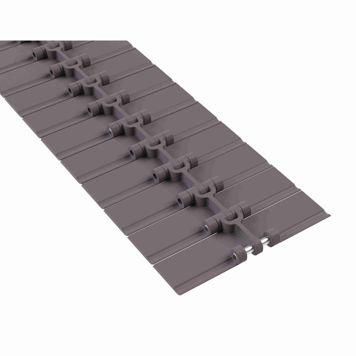 Rexnord 820 RubberTop Straight Running RubberTop®, Material: Brown High Performance, Width: 6in, Pitch: 1.5in - 81427183