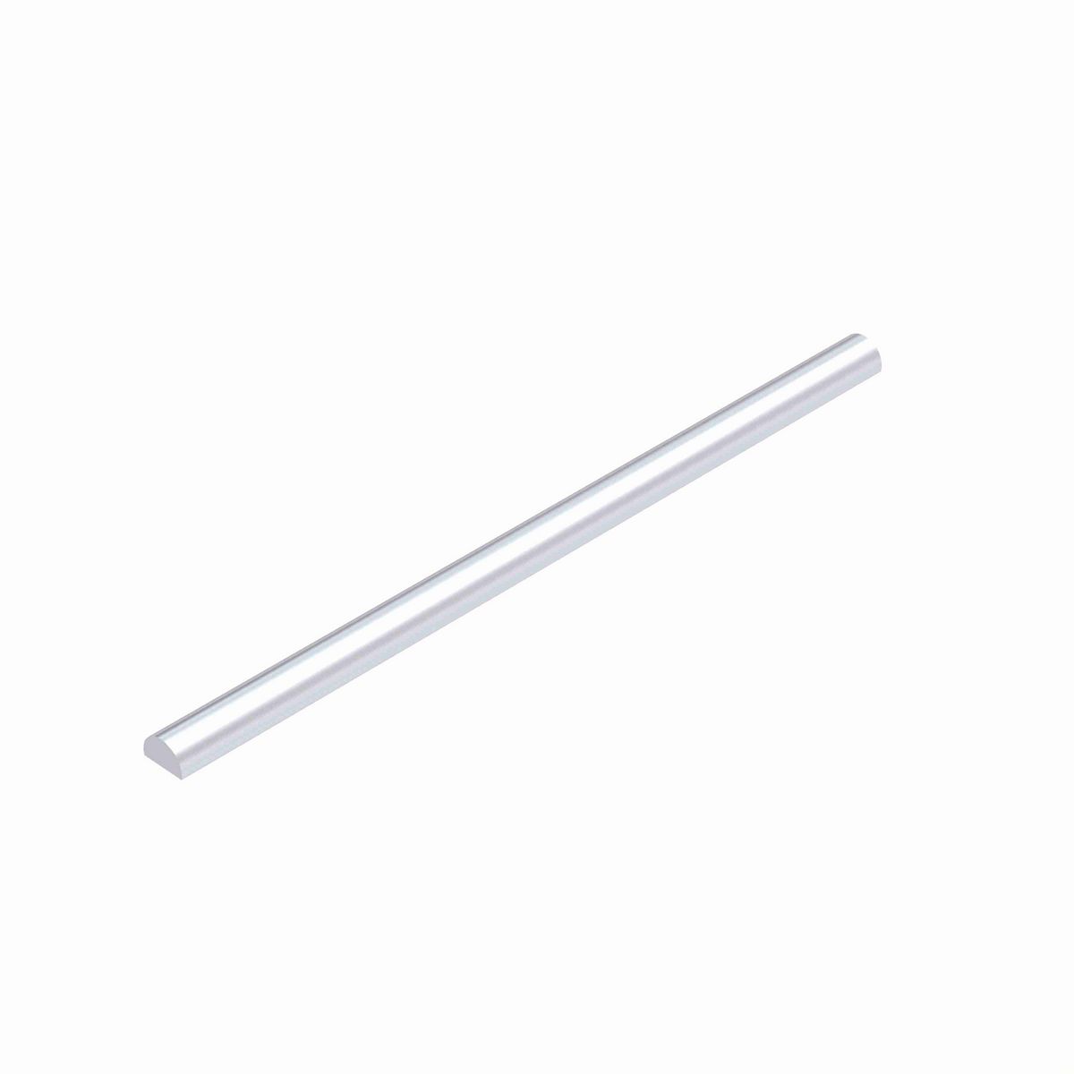 System Plast Half Round Rod: 0.63"W X 0.32"H X 120"L Stainless Steel - VG-S58HR-10