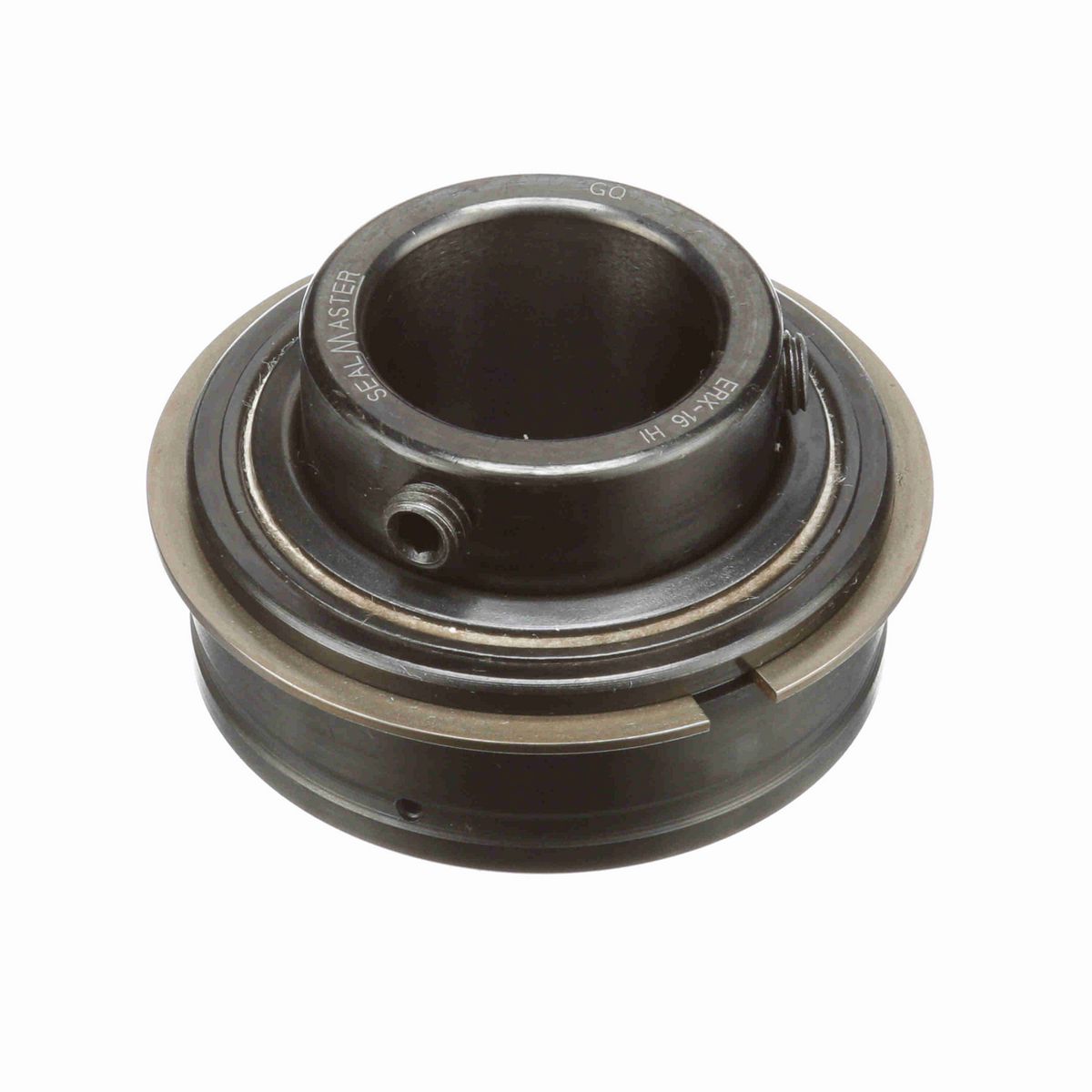 Sealmaster Mounted Insert Only Ball Bearing - 52100 Bearing Steel, Black Oxided - Setscrew Lock - High Temperature - ERX-16 HI