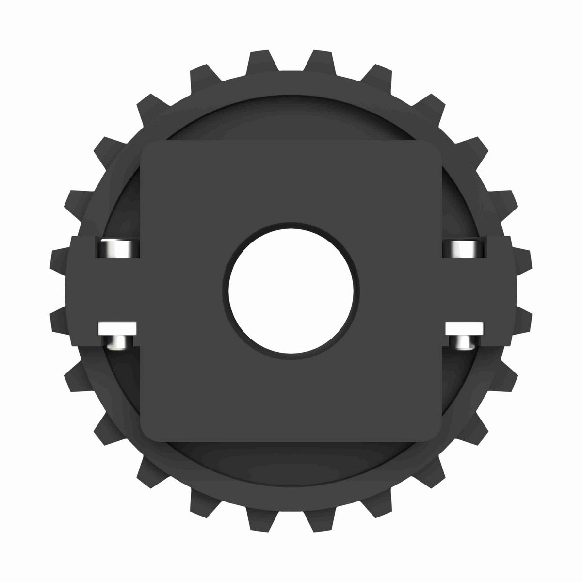 Rexnord 1500 Series Split Molded Nylon Sprocket with 24 Teeth and 1-1/4in Round Idler Bore - 614-143-12